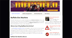Desktop Screenshot of buffaloslotmachine.com