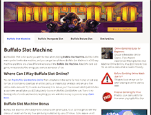 Tablet Screenshot of buffaloslotmachine.com
